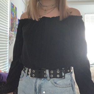 brandy melville off the shoulder top